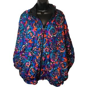 Lady Lavon 80’s print windbreaker